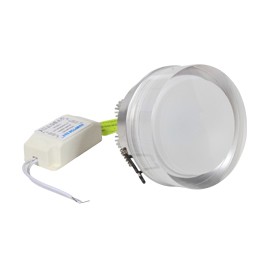 LUMINARIO KOOKIE REDONDO 3" LED 6W CRISTAL-TodoenunSitio-ESTEVEZ