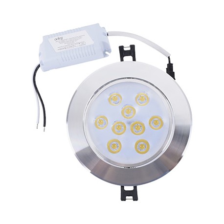 EMPOTRABLE DIRIGIBLE LED 9 WATTS PLATA ADESI-TodoenunSitio-ADESI