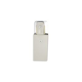CONECTOR PARA RIEL TERMINAL CON ALIMENTACION ALUMINIO BLANCO-TodoenunSitio-ADESI