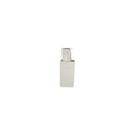 CONECTOR PARA RIEL TERMINAL CON ALIMENTACION ALUMINIO BLANCO-TodoenunSitio-ADESI