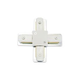 CONECTOR PARA RIEL "X" ALUMINIO BLANCO-TodoenunSitio-ADESI