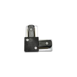 CONECTOR PARA RIEL "L" ALUMINIO NEGRO-TodoenunSitio-ADESI