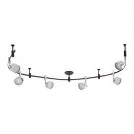 LAMPARA CARYN RIEL FLEXIBLE 6 LUCES DIRECCIONALES-TodoenunSitio-HAMPTON BAY