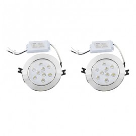EMPOTRABLE DIRIGIBLE ABELDA NÍQUEL LUZ BLANCA 9W 2 PIEZAS-TodoenunSitio-ARMONIA LED