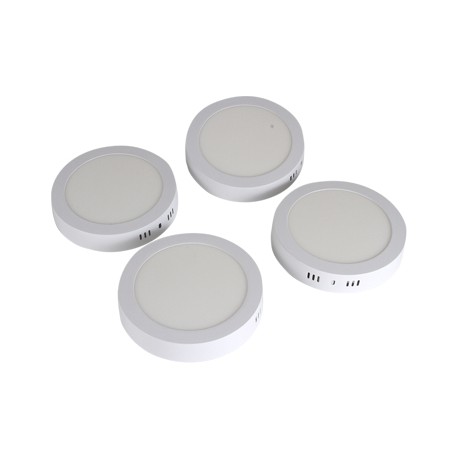 4 PACK LUMINARIA DE SOBREPONER BLANCA 12W-TodoenunSitio-ESTEVEZ