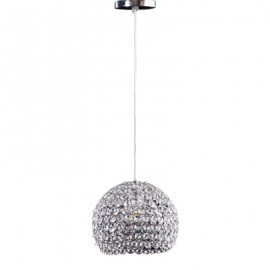 CANDIL METÁLICO CROMO GLOBO LED GRANDE 1 LUZ-TodoenunSitio-GAMALUX
