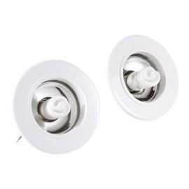 LÁMPARA DECORATIVA PARA TECHO/EMPOTRABLE DIRIGIBLE DE 8 CENTÍMETROS BLANCO ADESI 2 PIEZAS-TodoenunSitio-ADESI PRO