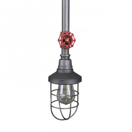 COLGANTE DE 1 LUZ 60 WATTS GRIS HAMPTON BAY-TodoenunSitio-HAMPTON BAY
