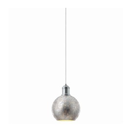 Colgante 1 Luz Craquelado Plata-TodoenunSitio-DECOR LIVING