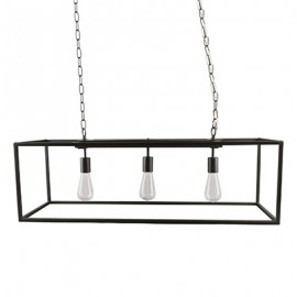 COLGANTE LINEAL DE 3 LUCES CAFÉ LIVING-TodoenunSitio-DECOR LIVING