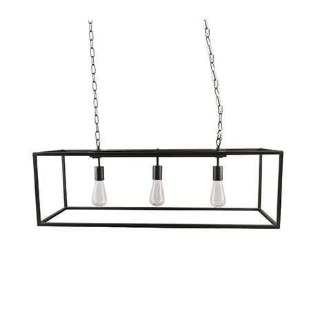 COLGANTE LINEAL DE 3 LUCES CAFÉ LIVING-TodoenunSitio-DECOR LIVING