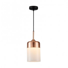 LÁMPARA COLGANTE DE METAL Y VIDRIO 1 LUZ-TodoenunSitio-DECOR LIVING