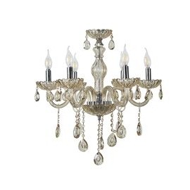 CANDIL DE CRISTAL AMBAR PALACE LED 6 LUCES-TodoenunSitio-GAMALUX