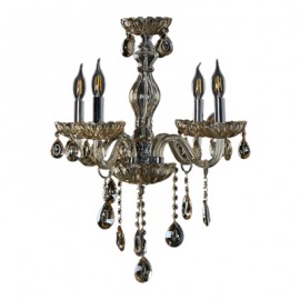 CANDIL DE CRISTAL AMBAR PALACE LED 4 LUCES-TodoenunSitio-GAMALUX