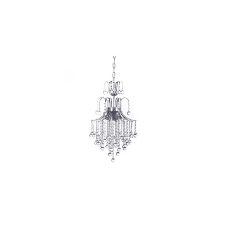 CANDIL DE CRISTAL CROMO EUROPA VENECIA LED 3 LUCES-TodoenunSitio-GAMALUX