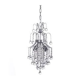 CANDIL DE CRISTAL CROMO EUROPA VENECIA LED 2 LUCES-TodoenunSitio-GAMALUX