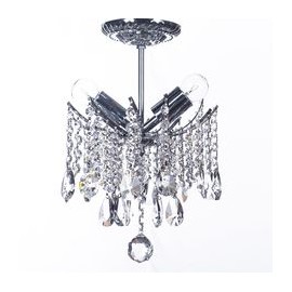 CANDIL DE CRISTAL CROMO EUROPA FLORENCIA 2 LUCES-TodoenunSitio-GAMALUX