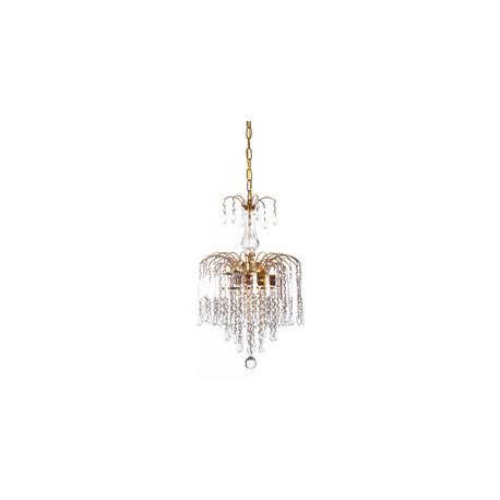 CANDIL DE CRISTAL DORADO EUROPA MILAN LED 3 LUCES-TodoenunSitio-GAMALUX