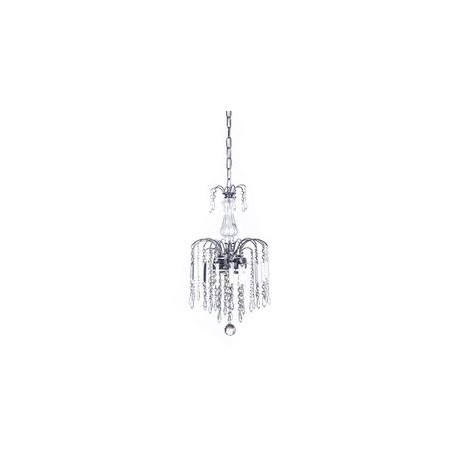 CANDIL DE CRISTAL CROMO EUROPA MILAN LED 3 LUCES-TodoenunSitio-GAMALUX