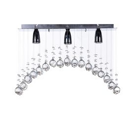 CANDIL DE CRISTAL WILL ARCO 3 LUCES-TodoenunSitio-GAMALUX