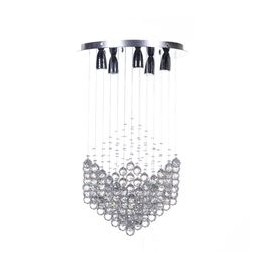 CANDIL DE CRISTAL WILL QUADRO 5 LUCES-TodoenunSitio-GAMALUX