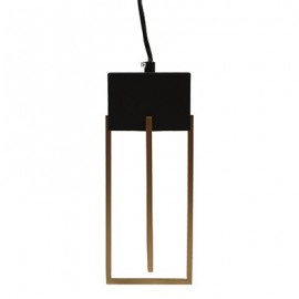 LUMINARIO DECORATIVO COLGANTE DE 140 X 11 CM NEGRO DECOR LIVING-TodoenunSitio-DECOR LIVING