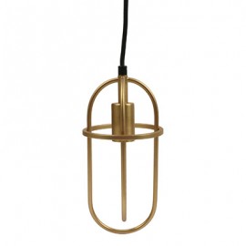 LUMINARIO DECORATIVO COLGANTE DE 1 LUZ 140 X 11 CM DORADO DECOR LIVING-TodoenunSitio-DECOR LIVING