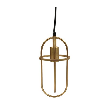 LUMINARIO DECORATIVO COLGANTE DE 1 LUZ 140 X 11 CM DORADO DECOR LIVING-TodoenunSitio-DECOR LIVING