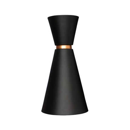 CANDIL TIPO CONO NEGRO CON COBRE 1XE26-TodoenunSitio-MAXXI