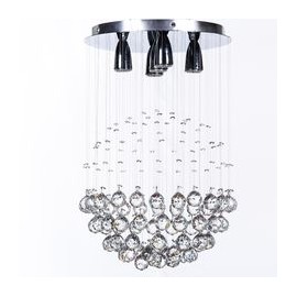 CANDIL DE CRISTAL WILL ESFERA 5 LUCES-TodoenunSitio-GAMALUX