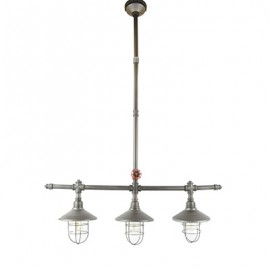 COLGANTE VINTAGE DE 3 LUCES GRIS HAMPTON BAY-TodoenunSitio-HAMPTON BAY