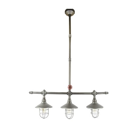 COLGANTE VINTAGE DE 3 LUCES GRIS HAMPTON BAY-TodoenunSitio-HAMPTON BAY
