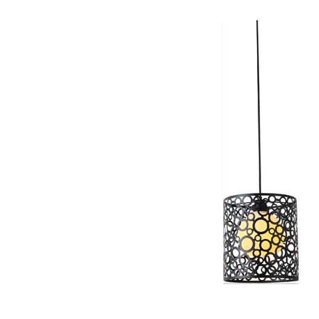 COLGANTE CILINDRICO 1 LUZ NEGRO-TodoenunSitio-DECOR LIVING