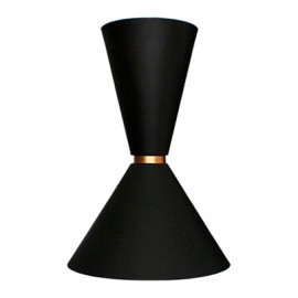 CANDIL TIPO CONO ACERO NEGRO MATE E26-TodoenunSitio-MAXXI