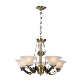 LÁMPARA COLGANTE DE ACERO 5 LUCES-TodoenunSitio-HAMPTON BAY
