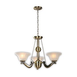 CANDIL 3 LUCES ORION BRONCE PULIDO-TodoenunSitio-HAMPTON BAY