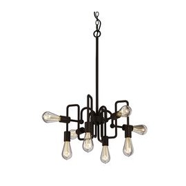 LUZ COLGANTE 8 LUCES METAL-TodoenunSitio-ALSY