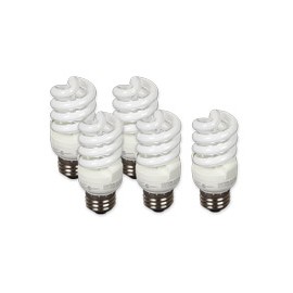 FOCO ESPIRAL T3 14 W LUZ CÁLIDA 5 PIEZAS-TodoenunSitio-ECOSMART
