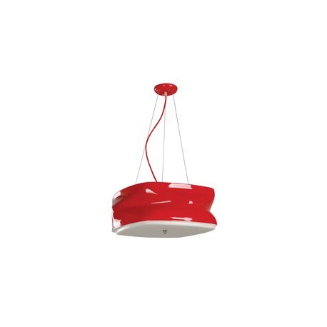 COLGANTE EN POLIRESINA ROJO Y BLANCO 3 L-TodoenunSitio-ARTELUCE