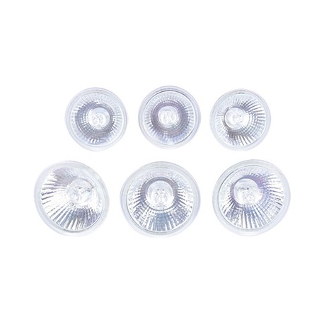 LÁMPARA HALÓGENA 50 W LUZ CÁLIDA 6 PIEZAS-TodoenunSitio-SMARTLIGHT