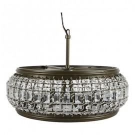 COLGANTE GOLDBACH LATÓN ANTIGUO 4 LUCES-TodoenunSitio-HDC