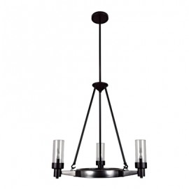 COLGANTE DOMINIK 3 LUCES NEGRO DECOR LIVING-TodoenunSitio-DECOR LIVING