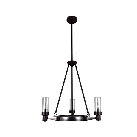 COLGANTE DOMINIK 3 LUCES NEGRO DECOR LIVING-TodoenunSitio-DECOR LIVING