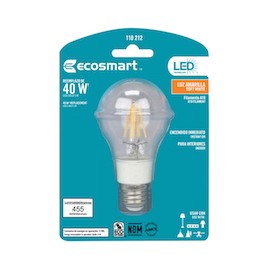 FOCO LED FILAMENTO A19 GREEN INTELLIGIENCE 5W LUZ CÁLIDA-TodoenunSitio-ECOSMART
