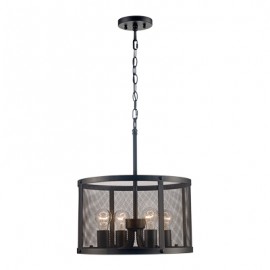 COLGANTE METAL 4 LUCES BRONCE-TodoenunSitio-BELAIR LIGHTING