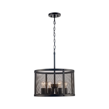 COLGANTE METAL 4 LUCES BRONCE-TodoenunSitio-BELAIR LIGHTING