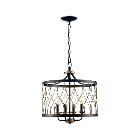 COLGANTE VINTAGE REJILLAS 4 LUCES-TodoenunSitio-BELAIR LIGHTING