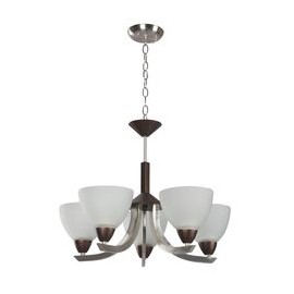 LÁMPARA COLGANTE DE ACERO 5 LUCES-TodoenunSitio-IKE LITE