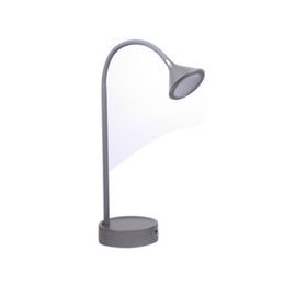 LÁMPARA DE ESCRITORIO LEIKO GRIS 1 LUZ CON USB-TodoenunSitio-MIL LUCES