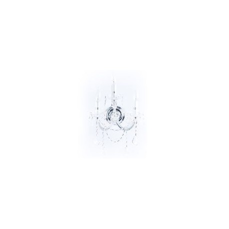 ARBOTANTE DE CRISTAL CROMO MA THERESA LED 3 LUCES 30 CM-TodoenunSitio-GAMALUX